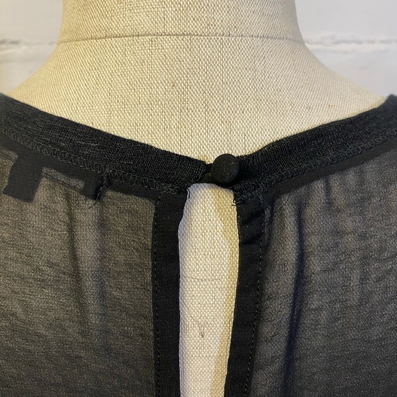 Sanctuary Black Knit Sleeveless Top w Mesh Back w Button Closure. Size S - Picture 12 of 12